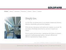 Tablet Screenshot of goldfarbpllc.com